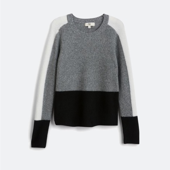 Black and White Color Block Sweater Size XS - Picture 1 of 5